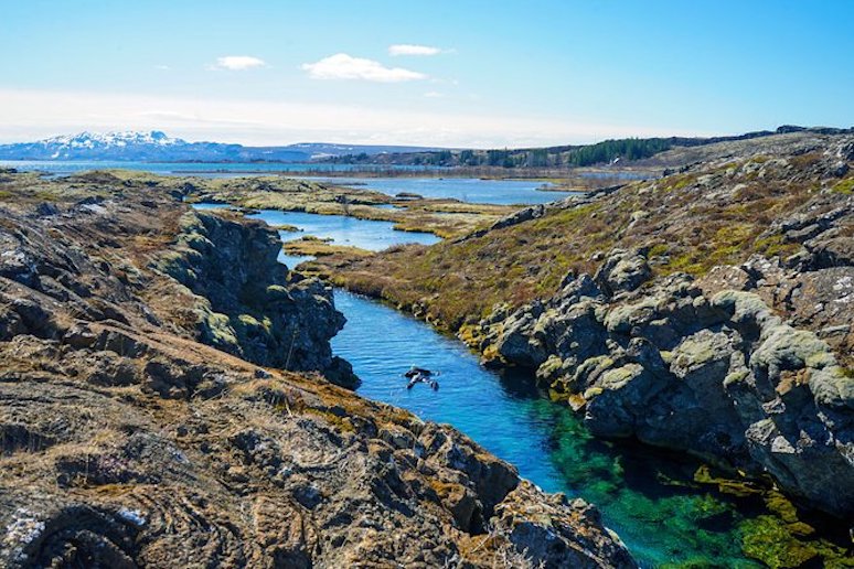 Go snorkeling and visit a lava cave in Iceland