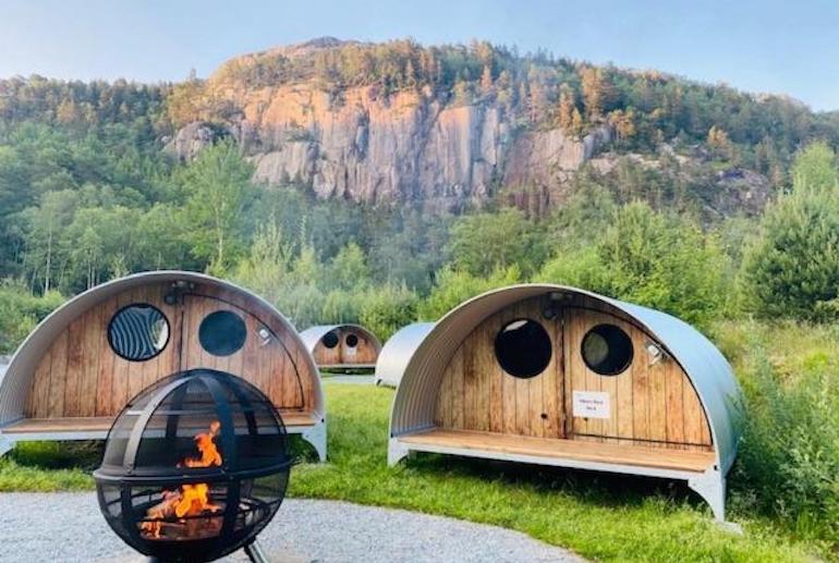 Stay at the Pulpit Rock basecamp when camping in Norway