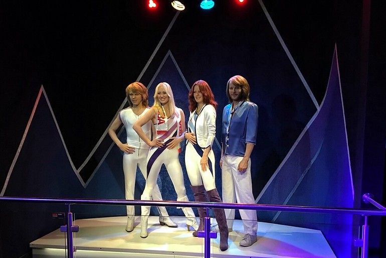 See models of Benny, Bjorn, Agnetha and Anni-Frid at the ABBA Museum in Stockholm.