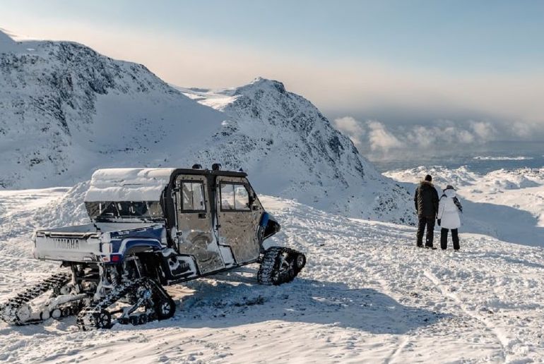 Take a monster snowmobile trip in Greenland.