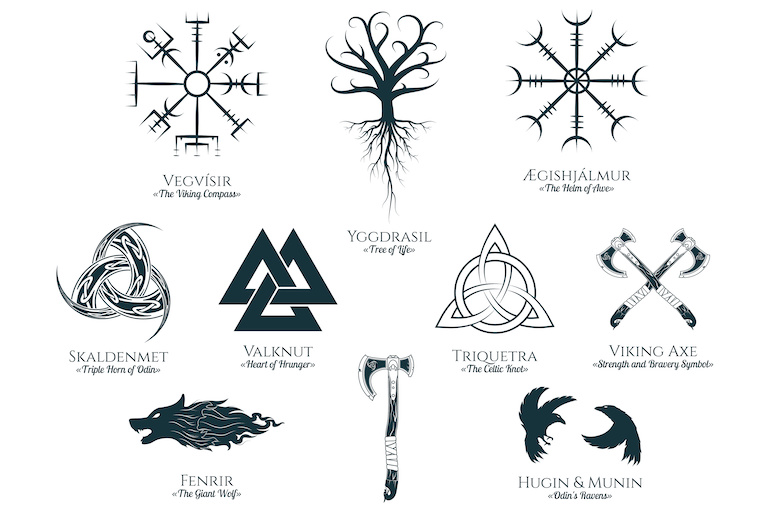 Norse symbols make popular designs for Viking tattoos