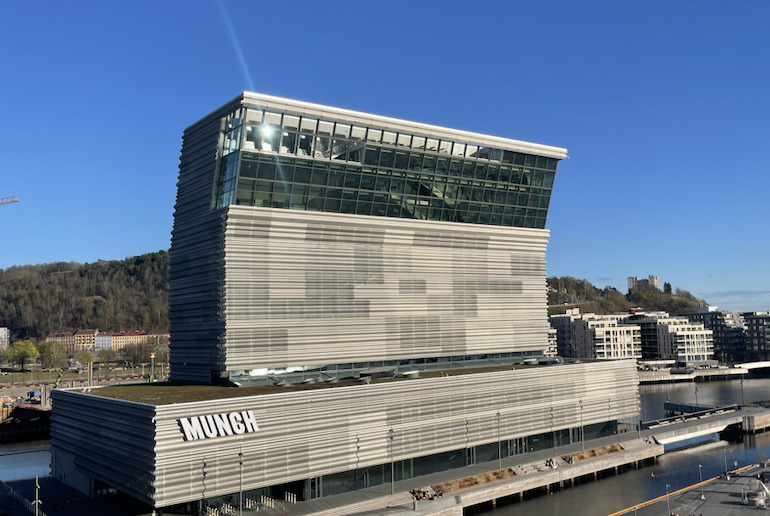 There's a spectacular view from the top of the Munch Museum.