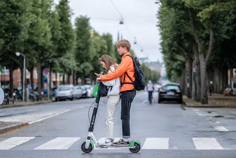 Scooters are becoming an increasingly popular way of getting around Stockholm