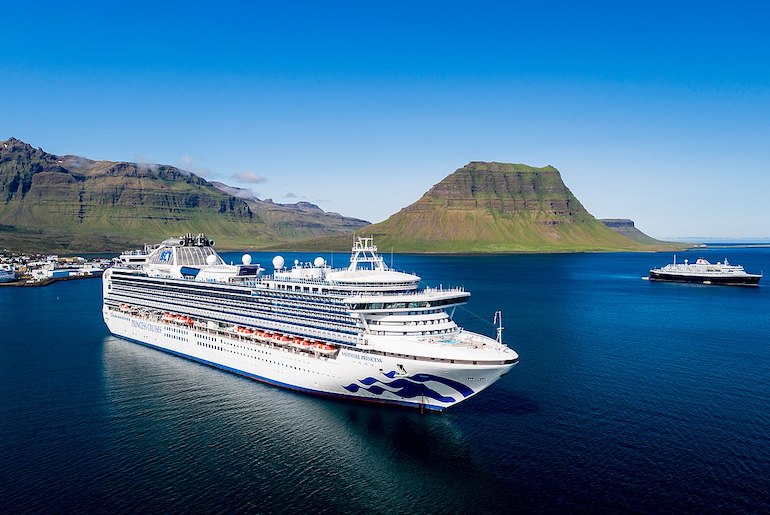 Scandinavian cruises tend to sail round Iceland to view the dramatic scenery.