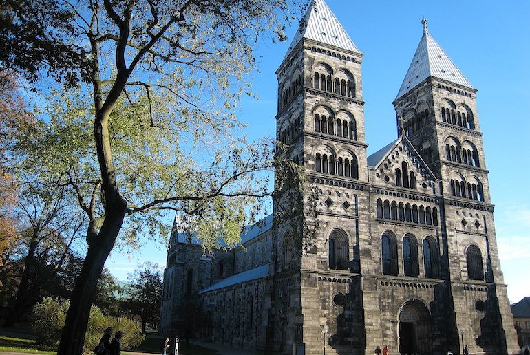 Lund cathedral is a highlight of the ancient university town of Lund.