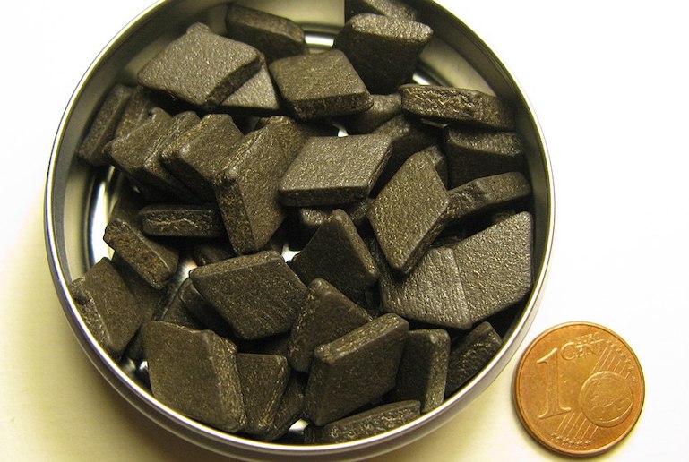 Salted licorice comes in all shapes and sizes in Scandinavia