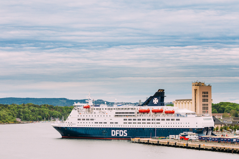 DFDS ships dock in Oslo, Norway