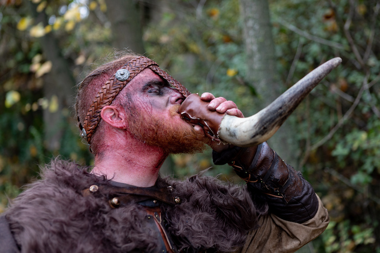 Vikings drank mead and beer from horns