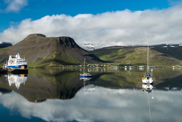 The Isafjordur is one of the largest of Iceland's West Fjords