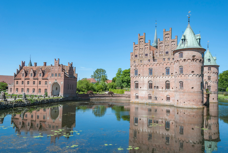 Egeskov castle is one of Europe’s best-preserved Renaissance moat castles.