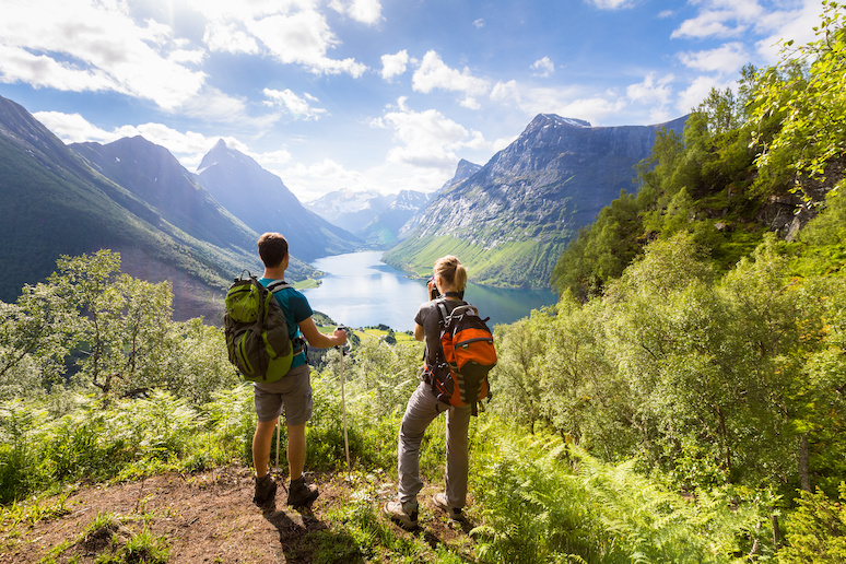 Summer is the best time of year to go hiking near Bergen.
