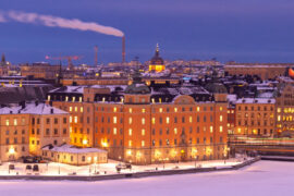 Winter in Stockholm - Sunset
