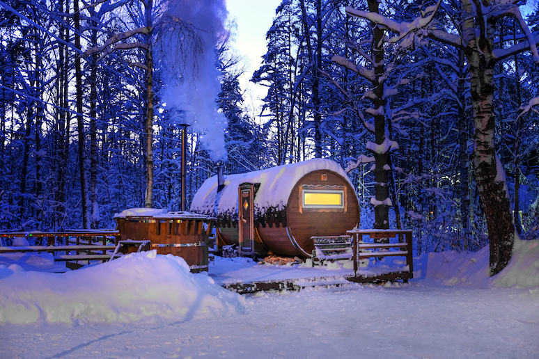 Taking a sauna is part of Finnish culture.