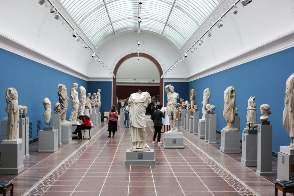 statues in gallery