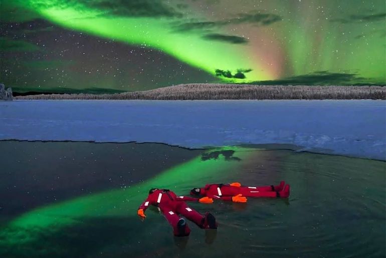 Ice floating in Finland: what is it, and where can you try it