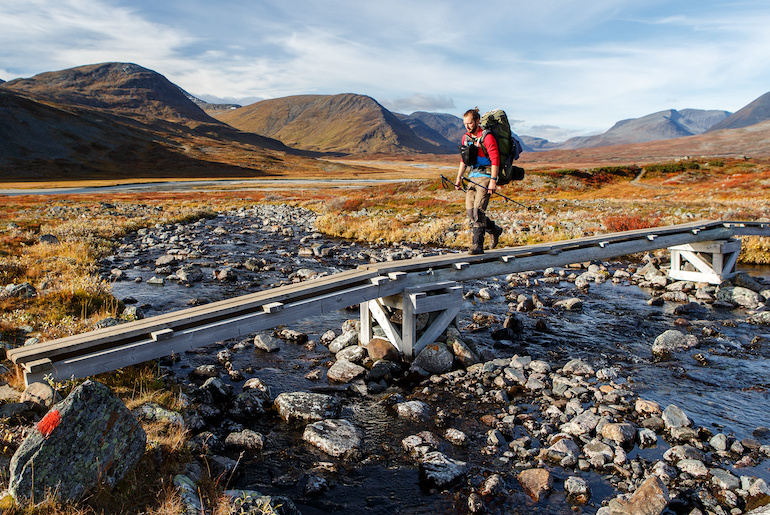 You can hike in Abisko National park independently or on a guided tour.