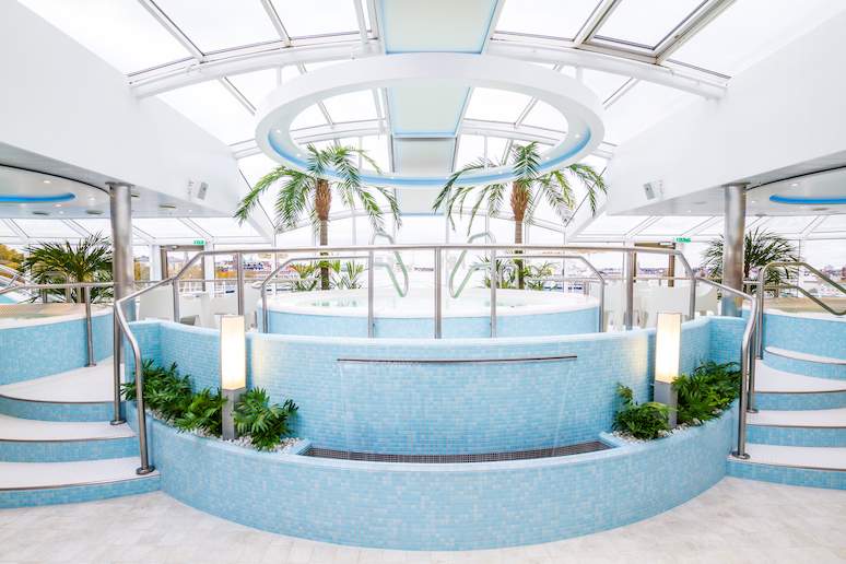 The Tallink Silja Line ferries from Stockholm to Helsinki have an on-board spa.