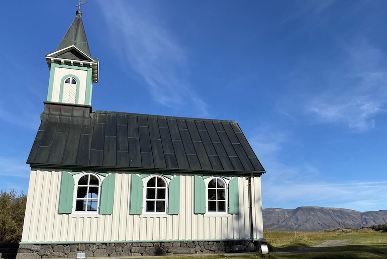 Þingvellir church was built by the Vikings who set up the world's oldest parliament.