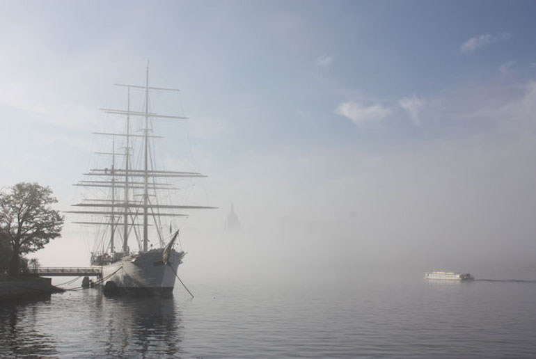 Stay on a tall ship moored in Stockholm at the AF Chapman