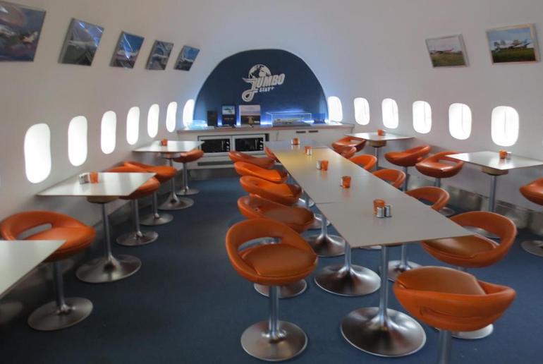 Stay in a converted jumbo jet at Stockholm airport.