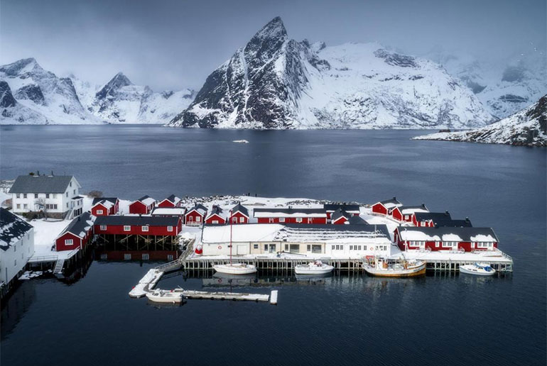 There are some great places to stay on the Lofoten islands in winter