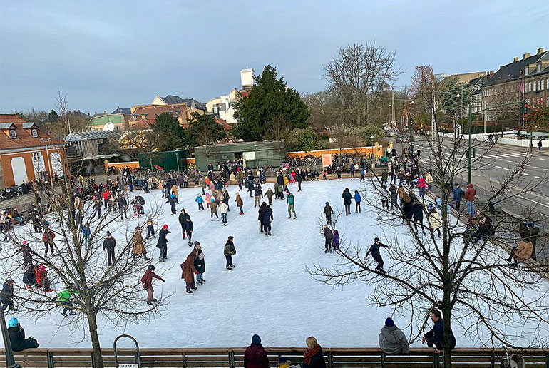 Ice skating in Copenhagen