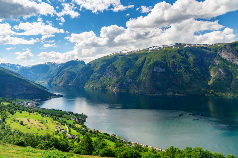 Explore the Aurlandsfjord on a boat trip from Flåm