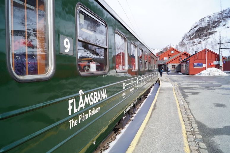 Travel on the Flamsbana on a private guided day-trip from Oslo