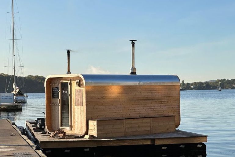 Have a dip from a floating sauna just outside Oslo.