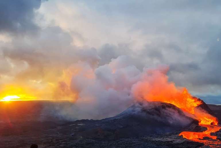 You can climb a volcano in Iceland in summer.