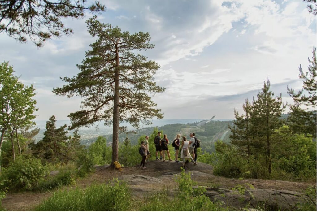 hikers in the mountains