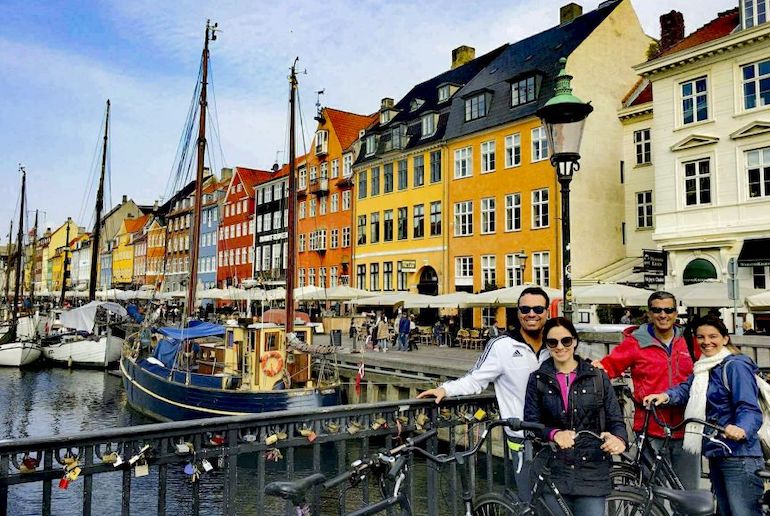 You can do a private bike tour of Copenhagen, for just your family or friends.