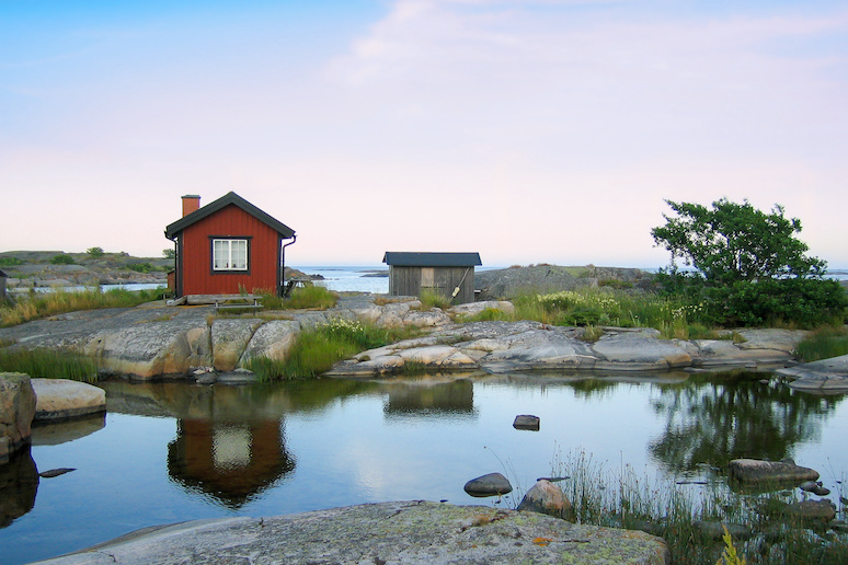 The Stockholm archipelago in summer.