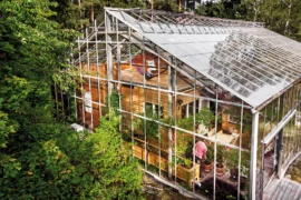 greenhouse with people inside