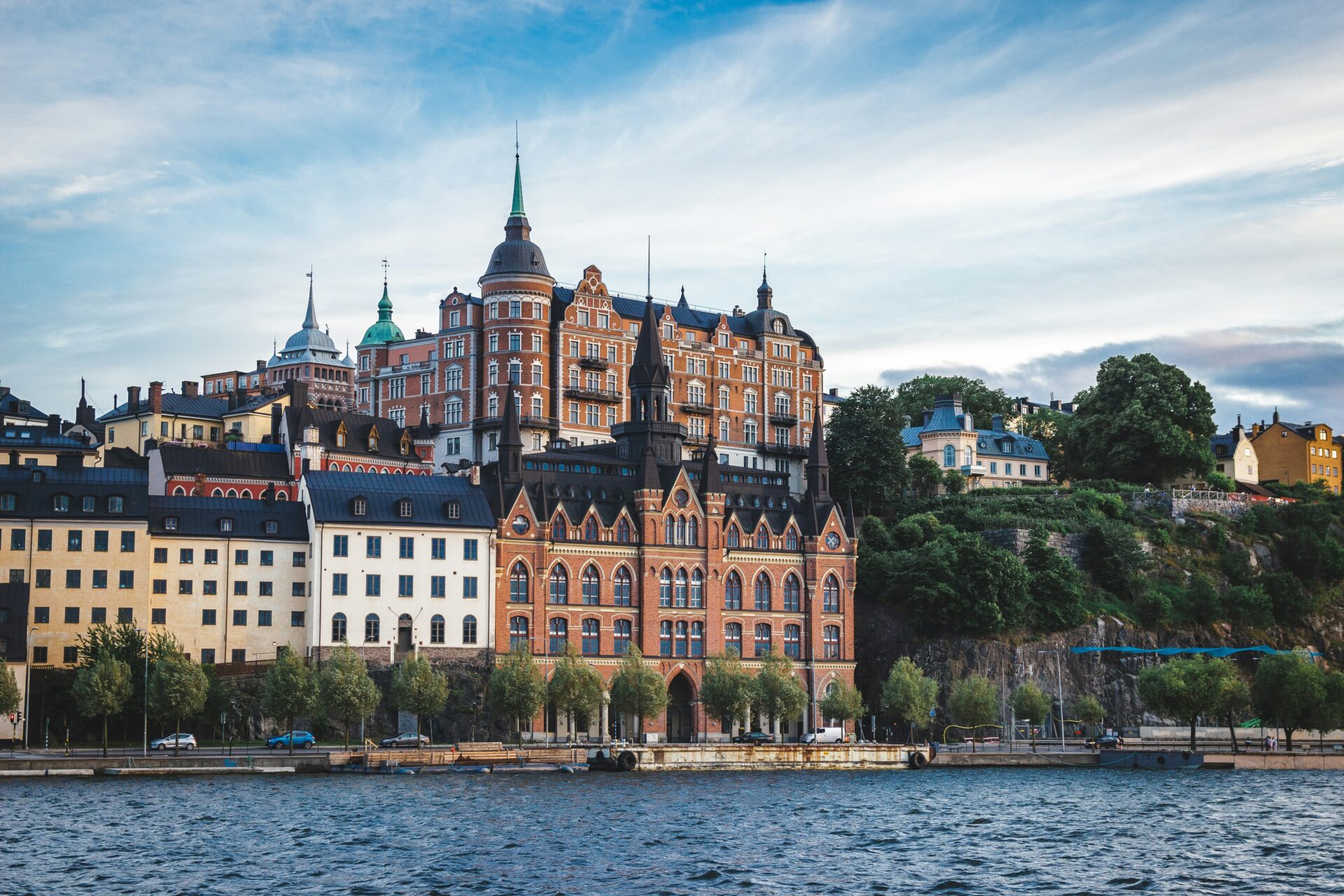 historic building by the water