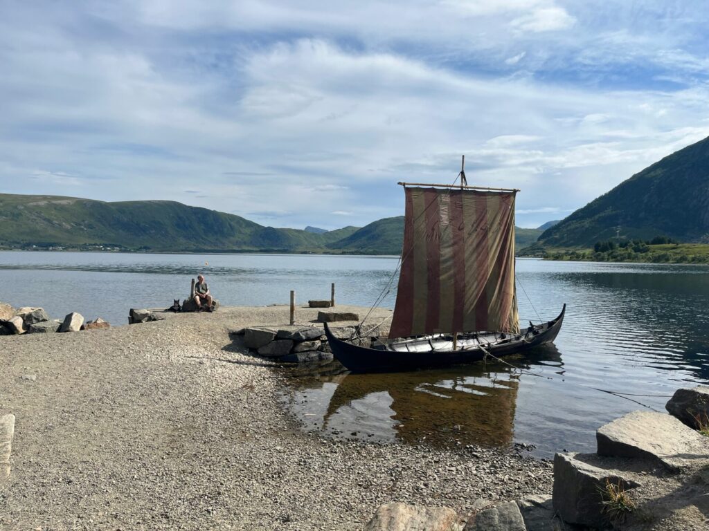 viking boat by the water