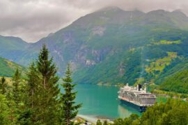 cruise in green fjords