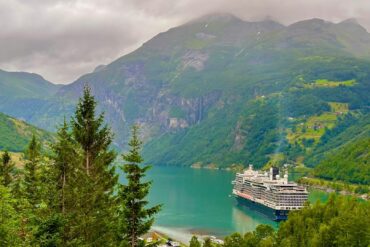 cruise in green fjords